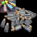 20 x Home Wedding Party Decor 5ml Clear Cork Tiny Glass Bottles Empty  JWR