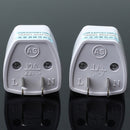 2x Two Pins EU UK AU to US AC Power Plug Converter Travel Adapter Charger df