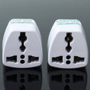 2x Two Pins EU UK AU to US AC Power Plug Converter Travel Adapter Charger df