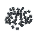 40 Pcs 4.5V-16V NE555P Single Timer Chip IC 555 8 Pin DIP Sockets Black KVA