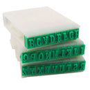 Detachable Plastic Rubber 26 English Alphabet Letters Stamp Set for Marking PGW