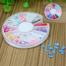 Girls Fimo Polymer Clay Slices Heart Nail Art Tips DIY Decor Manicure K JGT