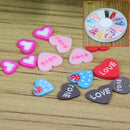 Girls Fimo Polymer Clay Slices Heart Nail Art Tips DIY Decor Manicure K JGT