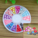 Girls Fimo Polymer Clay Slices Heart Nail Art Tips DIY Decor Manicure K JGT