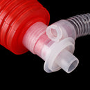 Red and white plastic manual car emergency suction pipe Or liquid siphon S RAB