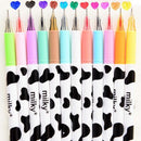 12pcs/lot Colorful Cow Print Gel Pen Cute Pens Student Office Accessories UIL