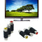 1X 3 RCA AV Audio Video Female to Female Jack Coupler Adapter 3RCA Con TCO JAK