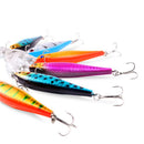 Lot 10 pcs Kinds of Fishing Lures Crankbaits Hook Minnow Baits Bait Tackle Crank