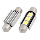 2X 36mm CANBUS Error Free 3 LED 5050 SMD 6418 C5W License Plate Dome Light Bulb