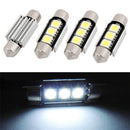 2X 36mm CANBUS Error Free 3 LED 5050 SMD 6418 C5W License Plate Dome Light Bulb