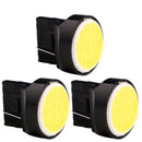 4pcs White T20 12smd Cob Led 7440 7443 W21W Car stop Backup Reverse lights 12v