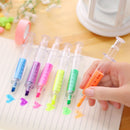 Cute Syringe Highlighters Pen Marker Needle Ball-Point Nurse Hospital Doct IIV