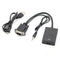 VGA Male To HDMI Output 1080P HD + HDTV Video USB Cable Cord Converter QGW