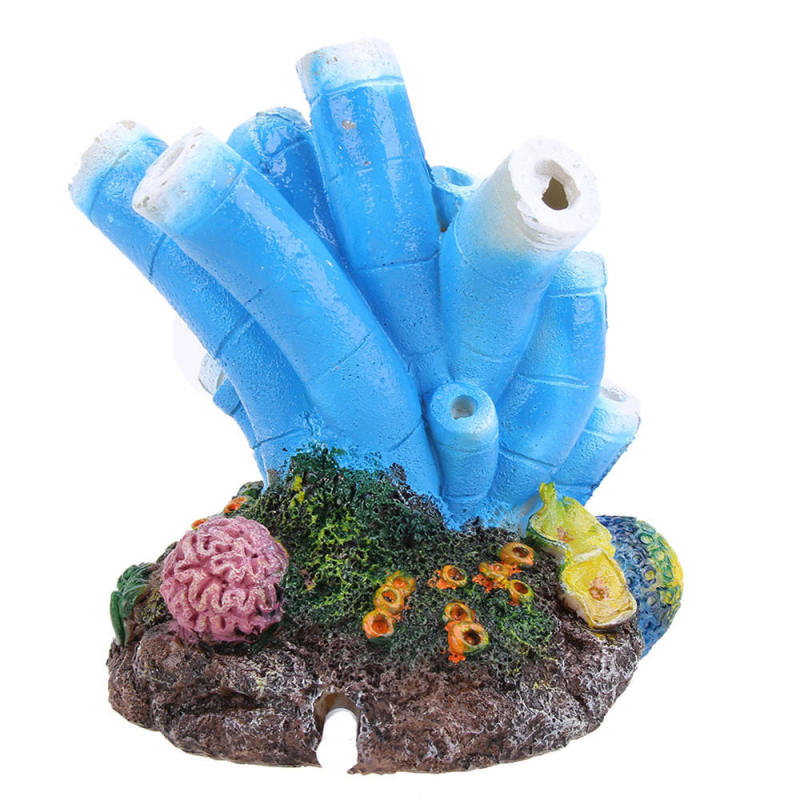 Kaleidoscope Coral Oxygen Pump Fish Tank Ornament Decor Aeration Decoration