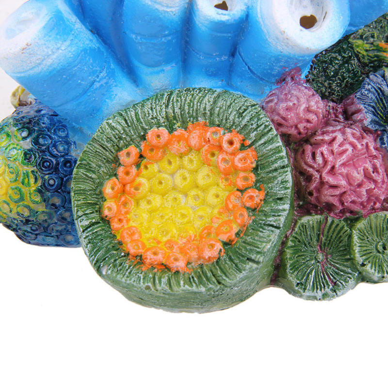 Kaleidoscope Coral Oxygen Pump Fish Tank Ornament Decor Aeration Decoration