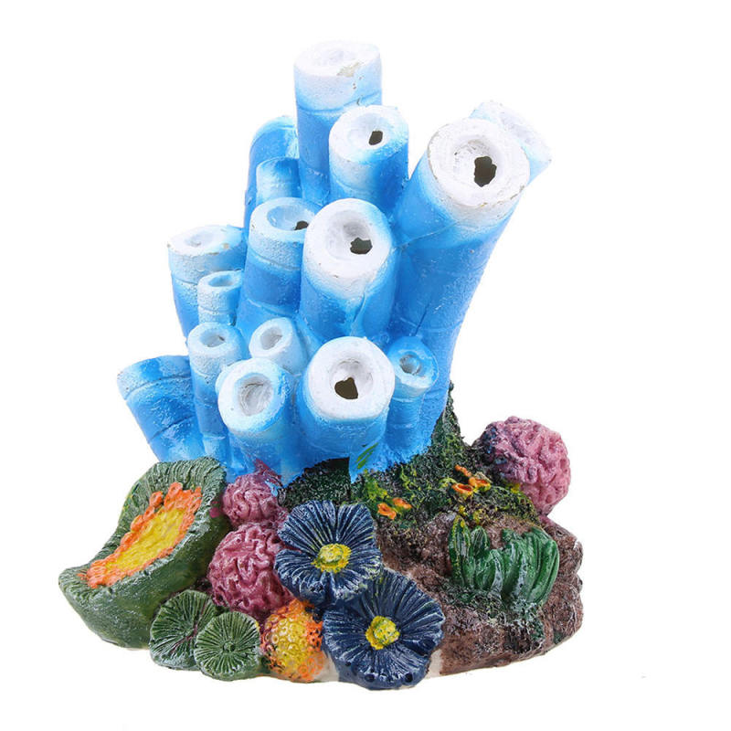 Kaleidoscope Coral Oxygen Pump Fish Tank Ornament Decor Aeration Decoration