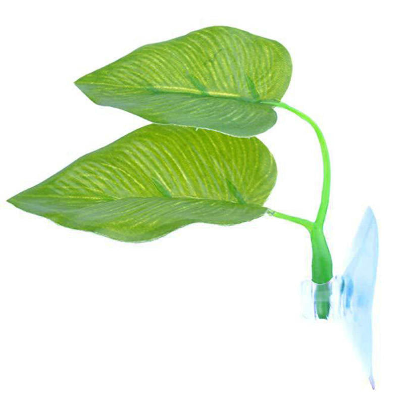 2019 New Artificial Plant Leaf Resting Hammock Fish Rest Bed Tropical Aquarium