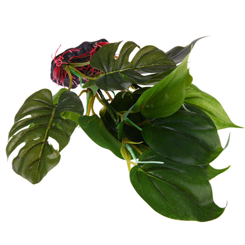 Big Leaf Artificial Simulation Water Plants Grass For Fish Tank Decor Green New