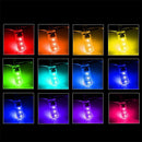 2x T10 5050 SMD 6 LED RGB Reading Wedge Light Flashing Bulb + Remote Cont KPU