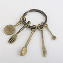 Creative Metal Car Keyring Kitchenware Kitchen Supplies Keychain Key Chain Ring