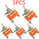 12V ON/OFF 15A 250V AC E-TEN1021 2 Pin Toggle Flick Switch SPST For Dash C DGM