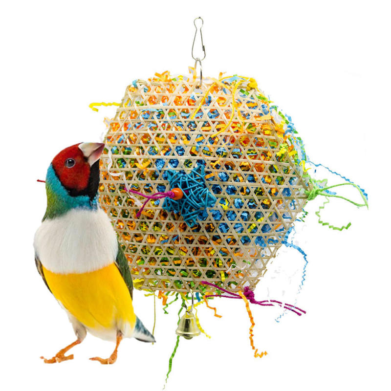 Parrot parrot toys bird bites climbing toys colors brushing grass rope t MSE