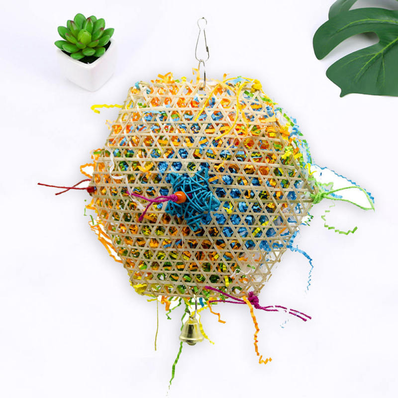 Parrot parrot toys bird bites climbing toys colors brushing grass rope t MSE