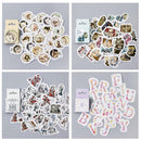 45X Cute Cat in bottle Mini Paper Stickers Diary Album Stick Decor DIY