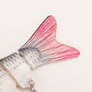 6 Segment Fish Lure Swimbait Crank Baits Hard Bait Slow Fishing Hooks Tackle