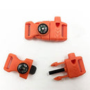 1Pcs Flint Fire Starter Whistle Survival Release Buckle For Paracord N ICS