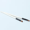 Women Makeup Tool Oblique Angled Eyebrow Eye Liner Brow Brush White Hand TBP