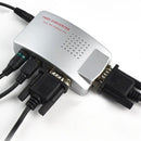 PC/Laptop/CCTV VGA to TV AV RCA S-Video Converter Adapter Box Composite N EMT