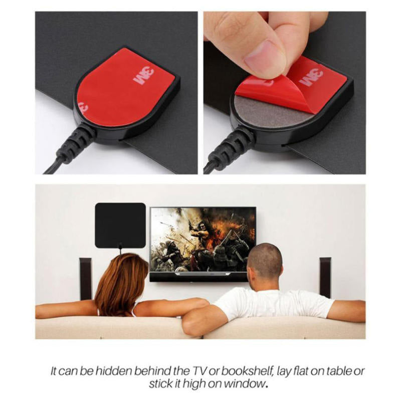 80 Mile Range Antenna TV Digital HD Antena Digital Indoor HDTV 1080p 400cm VTC