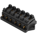 1-50A 6-Way Blade Fuse Box Block Holder LED Indicator For Universal Car Boat