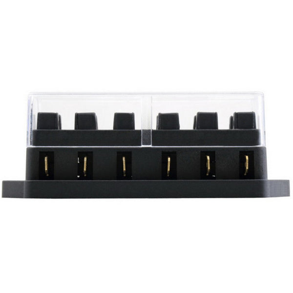 1-50A 6-Way Blade Fuse Box Block Holder LED Indicator For Universal Car Boat