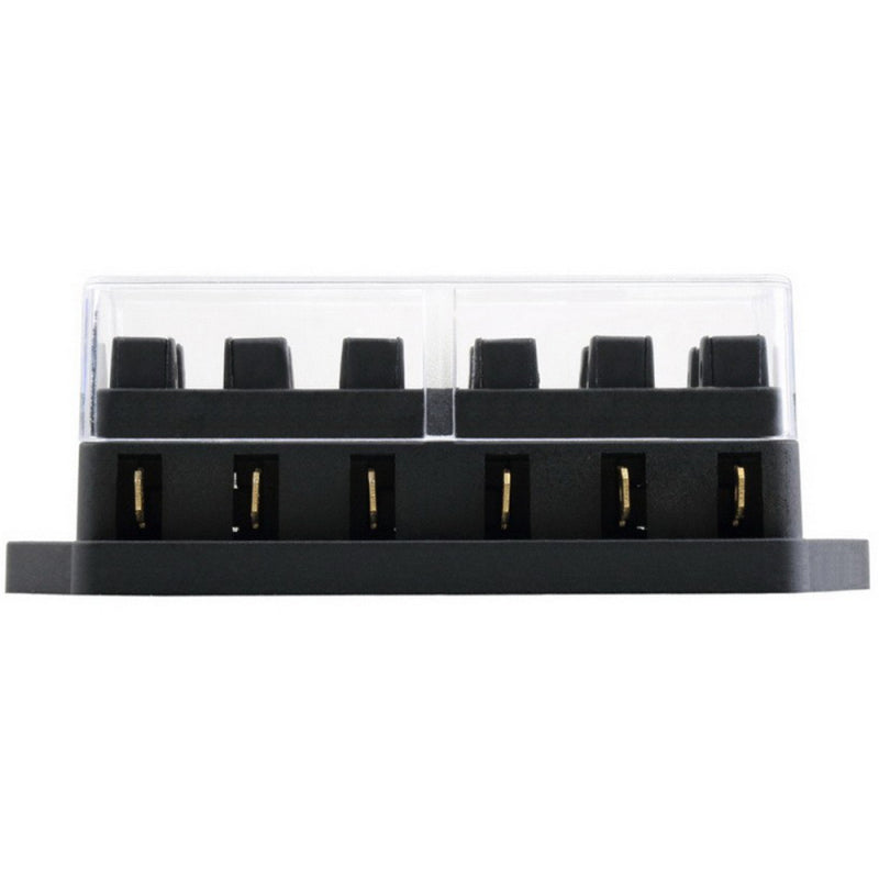 1-50A 6-Way Blade Fuse Box Block Holder LED Indicator For Universal Car Boat