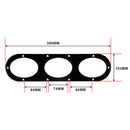 2x Aluminum Alloy Car Refit Rear Bumper Race Air Diversion Diffuser Panels HVF