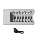 EU 8 Slot Smart Fast Charger AA AAA NiMH/NiCd Battery Rechargeable Battery dsg