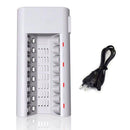 EU 8 Slot Smart Fast Charger AA AAA NiMH/NiCd Battery Rechargeable Bat PUS
