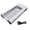 EU 8 Slot Smart Fast Charger AA AAA NiMH/NiCd Battery Rechargeable Bat PUS