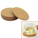 6Pcs Round Plain Cork Coasters Drink Coffee Tea Cup Mat Pad For Home Offi JQF