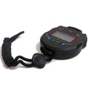 Stopwatch Timer Black Large Display Date Time & Alarm Function For Sports