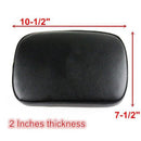 Universal 8 Suction Cup Black Motorcycle Rear Passenger Cushion Pillion Pa RZP