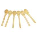 6pcs Wooden Round Soup Spoon Teaspoon Coffee Dessert Cereal Utensil Tool GTH