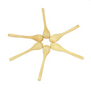 6pcs Wooden Round Soup Spoon Teaspoon Coffee Dessert Cereal Utensil Tool GTH