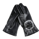 Ladies Women's Fashion Winter Gloves Soft Leather Touch Screen Anti-Slip Mittens