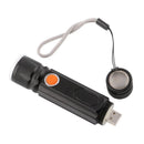 Multifunctional LED Flashlight USB Inside Rechargeable Battery Powerful T6 vde
