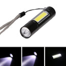 Black Aluminum Flashlight Mini Pen LED Work Light Workshop Detection Lights GEC