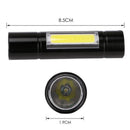 Black Aluminum Flashlight Mini Pen LED Work Light Workshop Detection Lights GEC