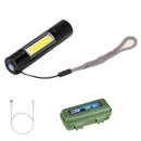 Black Aluminum Flashlight Mini Pen LED Work Light Workshop Detection Lights GEC